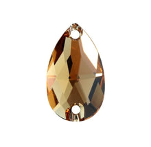 Load image into Gallery viewer, Teardrop Glass Rhinestones approx. 30mm long (1-pair)
