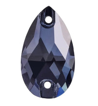 Load image into Gallery viewer, Teardrop Glass Rhinestones approx. 30mm long (1-pair)
