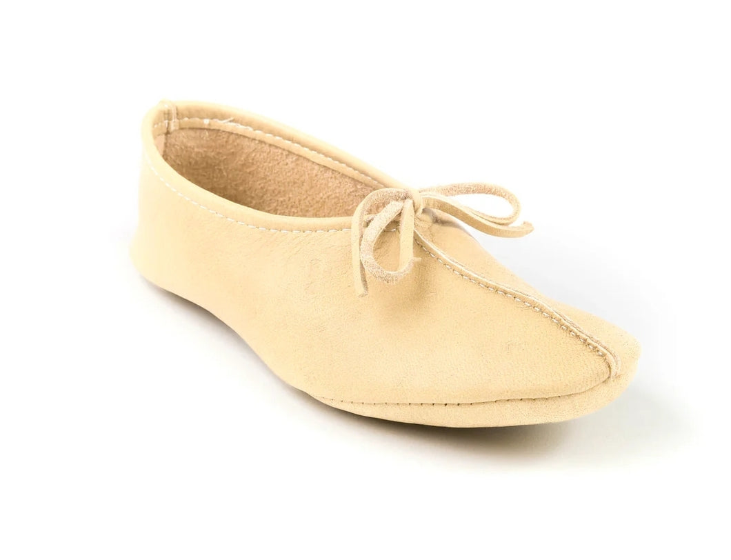 Ya’ta’ (Earth) Cream Women's Leather Moccasin