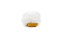 Load image into Gallery viewer, Yarënda’ (Rock) Tan/White Kids&#39; Suede and Rabbit Fur Moccasin
