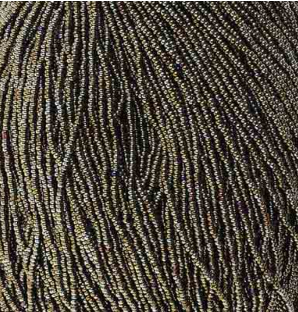 (Half Hank) Czech Seed Bead 11/0 Opaque Brown AB