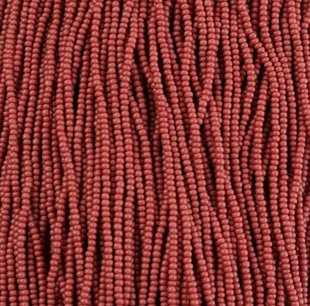 (Half Hank) Czech Seed Bead 11/0 Terra Intensive Brown Matt