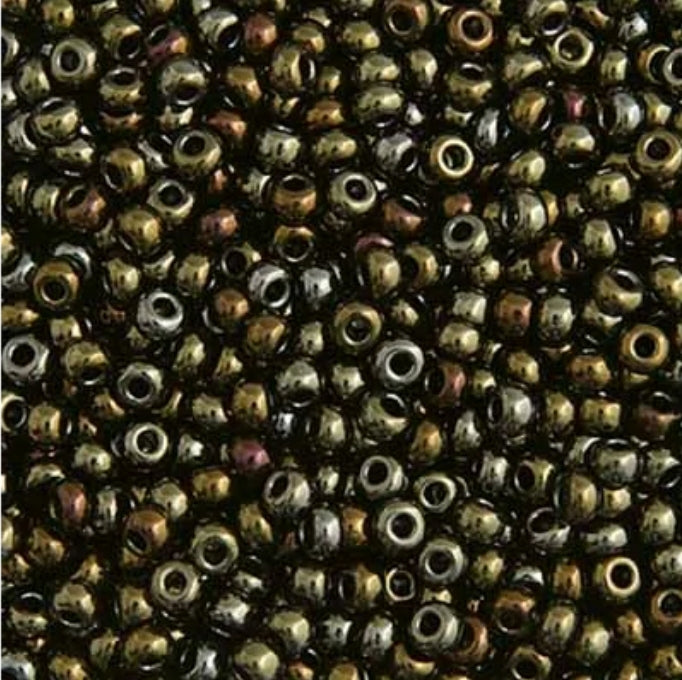 (Vial Czech Size 10) Opaque Iris Brown