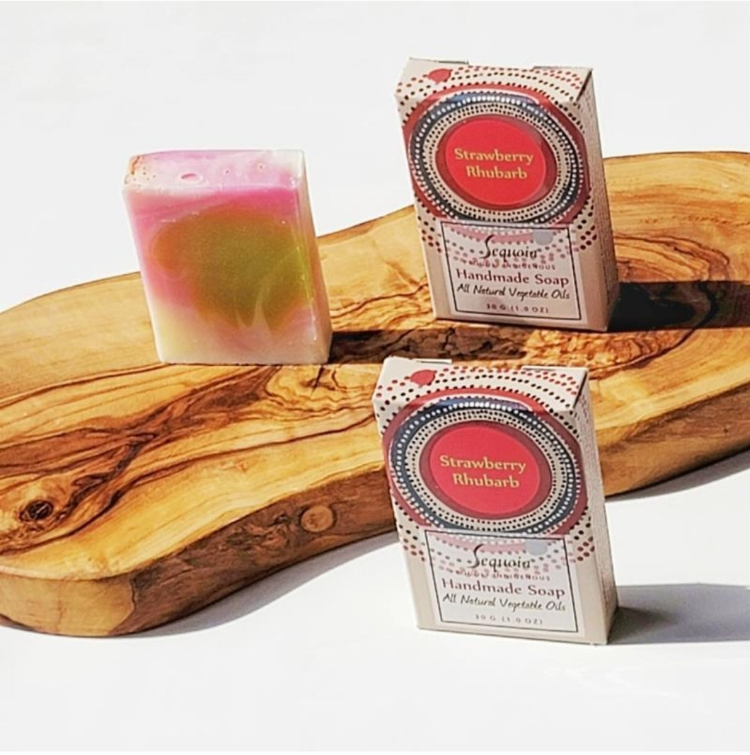 (1oz) Strawberry Rhubarb Mini Soap