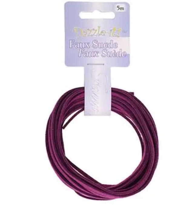 Purple Faux Suede (5m)