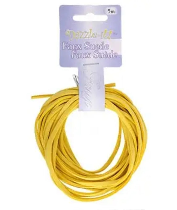 Yellow Faux Suede (5m)
