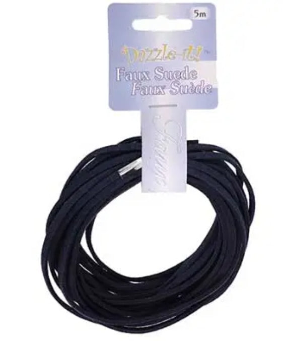 Navy Faux Suede (5m)