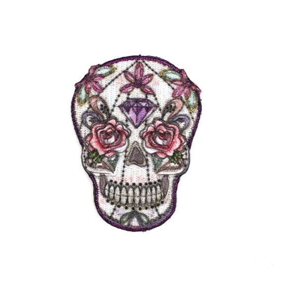 Iron On Applique - Skull (8.2x10.6cm)