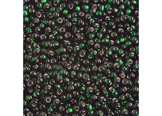 (Half Hank) Czech Seed Bead 10/0 S/L Dark Green