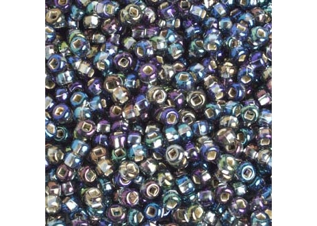 (Half Hank) Czech Seed Bead 10/0 S/L Grey AB