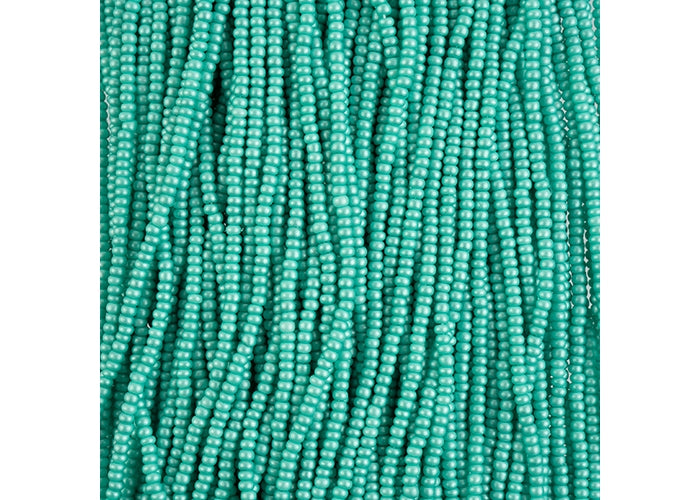 (Half Hank) Czech Seed Bead 10/0 Permalux Dyed Chalk Mint