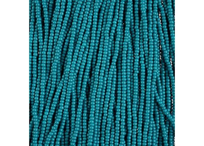 (Half Hank) Czech Seed Bead 10/0 Permalux Dyed Chalk Teal