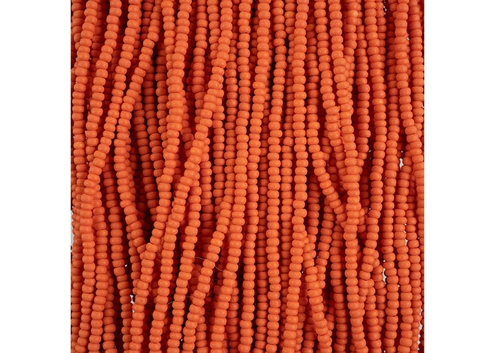 (Half Hank) Czech Seed Bead 10/0 Permalux Orange Matt