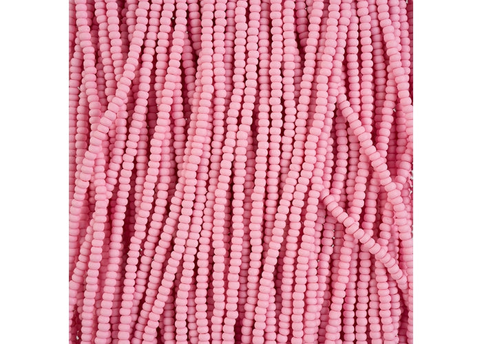 (Half Hank) Czech Seed Bead 10/0 Permalux Light Pink Matt