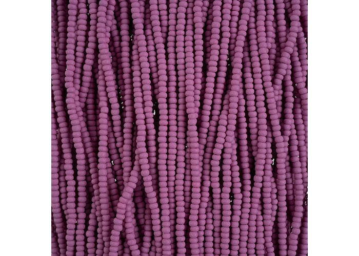 (Half Hank) Czech Seed Bead 10/0 Permalux Dyed Chalk Purple Matt