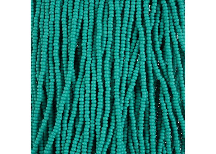 (Half Hank) Czech Seed Bead 10/0 PermaLux Dyed Chalk Sea Green