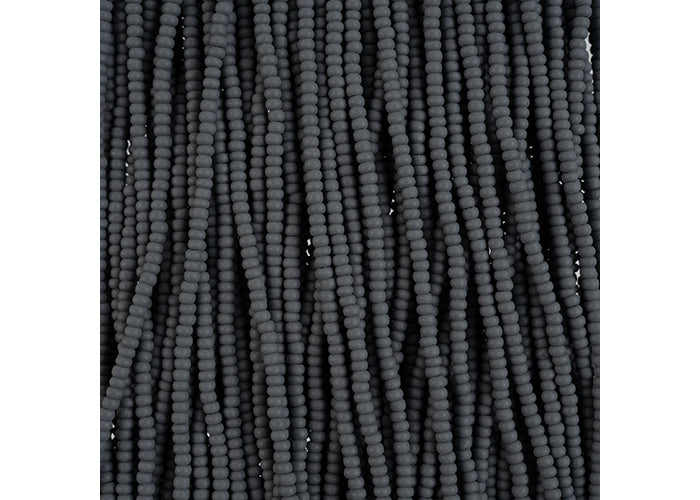 (Half Hank) Czech Seed Bead 10/0 Permalux Grey Matt