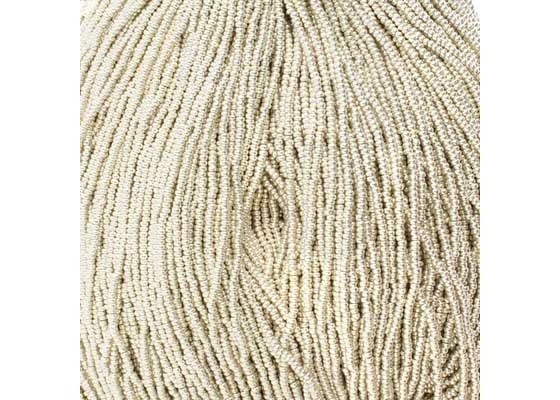 (Half Hank) Czech Seed Bead 11/0 Metallic Silver