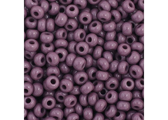 (Half Hank) Czech Seed Bead 11/0 Opaque Dark Mauve