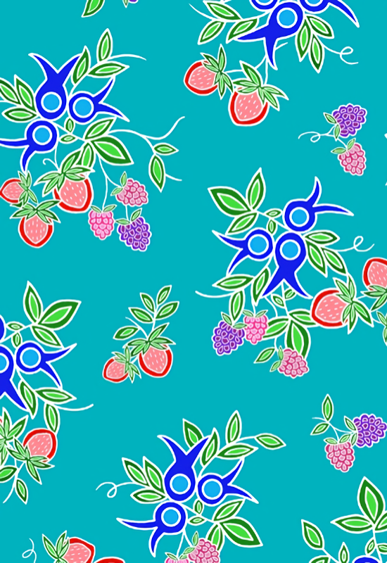 Turquoise Berry Fast Cotton