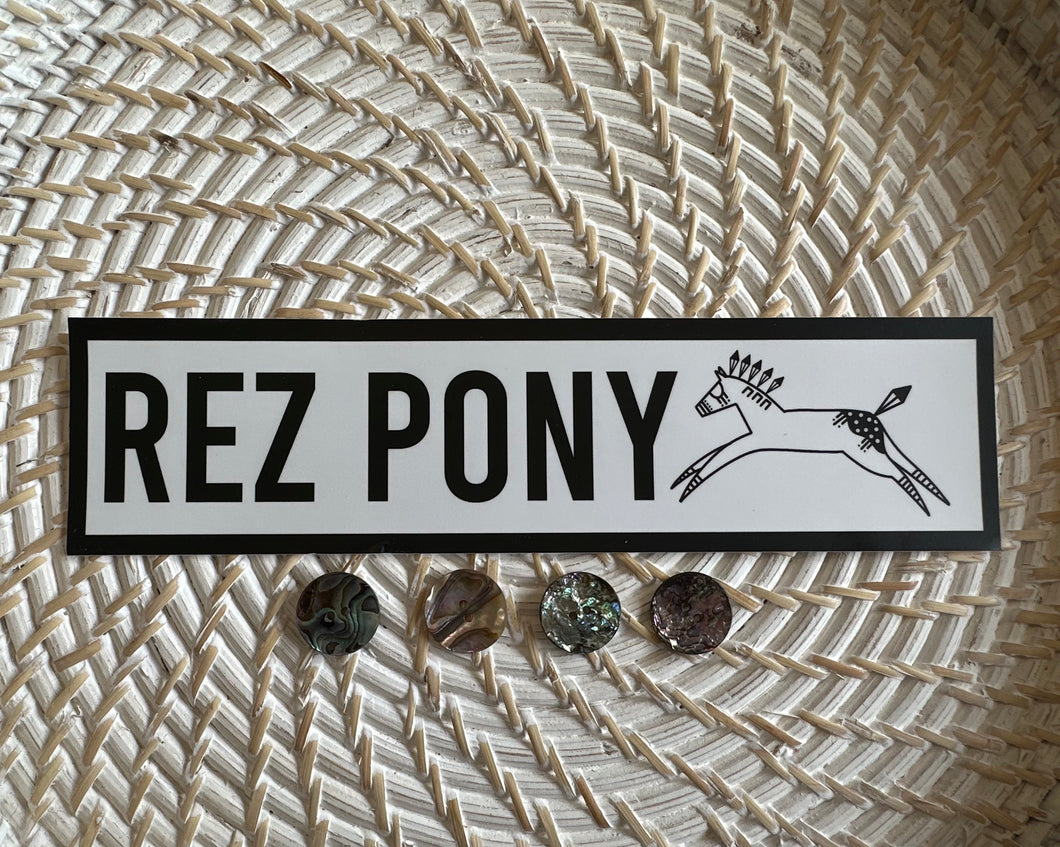 (Bumper Sticker) Rez Pony