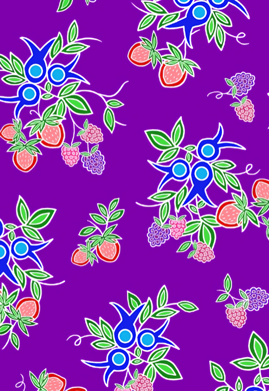 Purple Berry Fast Berry Cotton