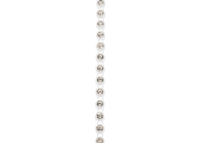 Load image into Gallery viewer, *Plastic Rhinestone Banding (ss8): White with Crystal (1 yard)
