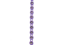 Load image into Gallery viewer, *Plastic Rhinestone Banding (ss12): Purple/Crystal (1 yard)
