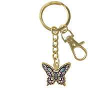 Load image into Gallery viewer, Enamel Keychain - Butterfly by Joe Wilson-Sxwaset

