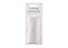 Load image into Gallery viewer, *Plastic Rhinestone Banding (ss8): White with Crystal AB (1 yard)
