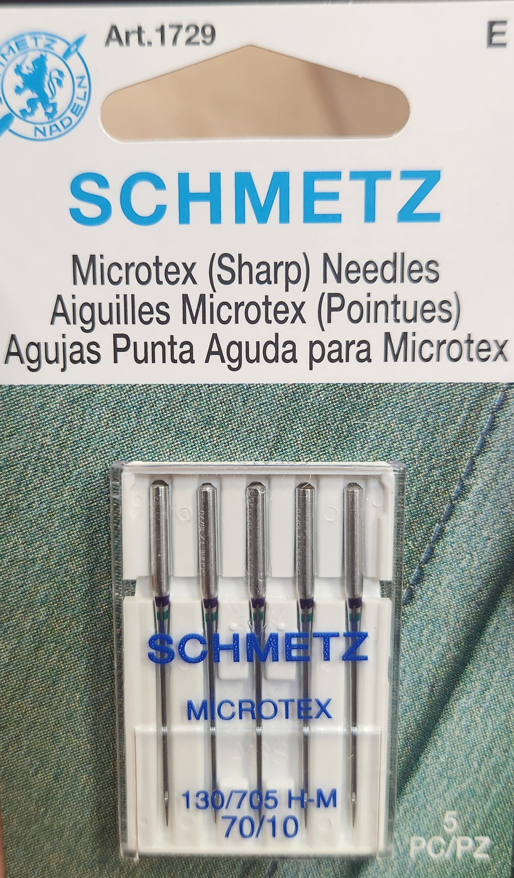 SCHMETZ Microtex (Sharp) Needles 130/705 H-M 70/10