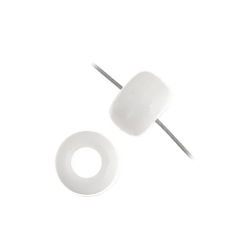 9mm Crow/Pony Bead: Opaque White Mini Bag
