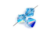 Load image into Gallery viewer, Preciosa Rondelle 6mm Light Sapphire AB
