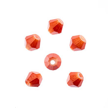 Load image into Gallery viewer, Bicone 2 Strand 7&quot;- 8mm Opaque Orange
