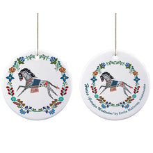 Load image into Gallery viewer, Ceramic Ornament - Horse (Gidagiza Mishtadim) by Emilie McKinney
