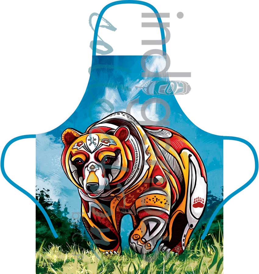 Apron - Spirit Bear by Stephanie White