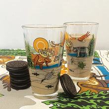 Load image into Gallery viewer, Printed Glass Tumbler (set of 2) - All My Relatives (Indinawemaaganidag) by Storm Angeconeb

