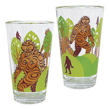 Load image into Gallery viewer, Printed Glass Tumbler (set of 2) - Sasquatch by Francis Horne Sr
