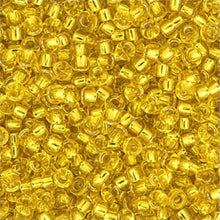 Load image into Gallery viewer, (Vial Miyuki Size 6/0) Yellow Silver Lined
