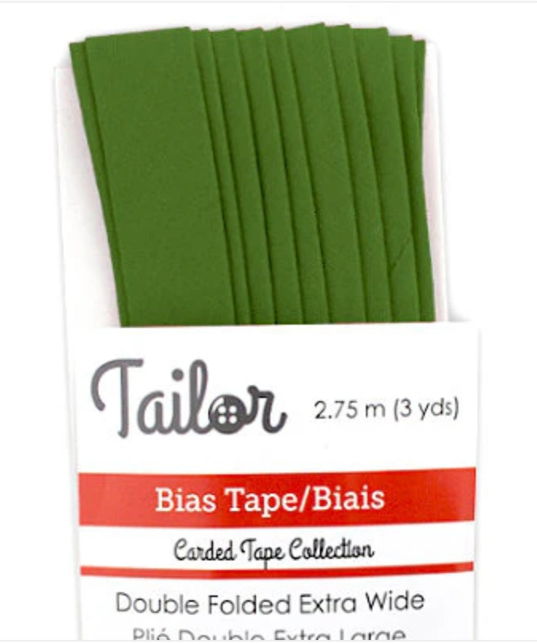 5/8” BIAS TAPE DOUBLE FOLD EXTRA WIDE - Grass
