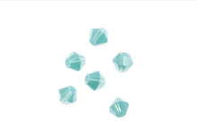 Load image into Gallery viewer, Bicone 2 Strand 7"- 4mm Opaque Turquoise Blue

