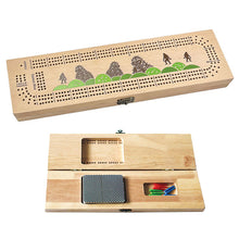 Load image into Gallery viewer, 3-Track Cribbage Board - Sasquatch by Francis Horne Sr.
