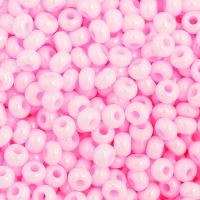 11/0 Seedbead Opaque Pink Dyed