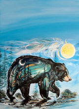 Load image into Gallery viewer, Tea Towel (microfiber) - A Bear&#39;s Journey by Carla Joseph
