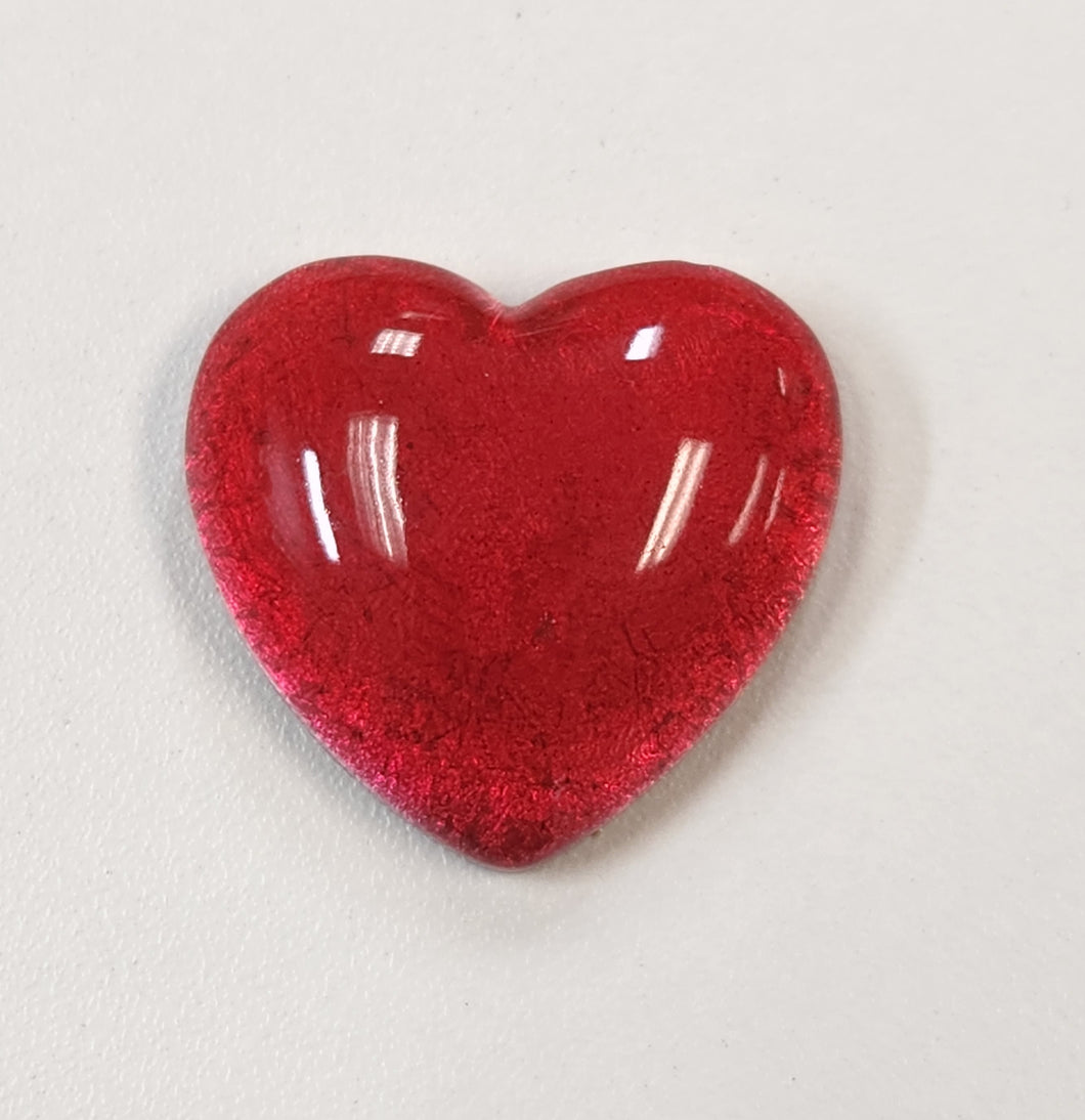 Foil Heart Cab- Red (1 each)