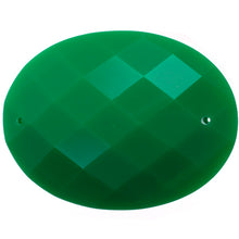 Load image into Gallery viewer, Resin Sew-on Bright Stone 10pc Oval 30x40mm Jungle Green
