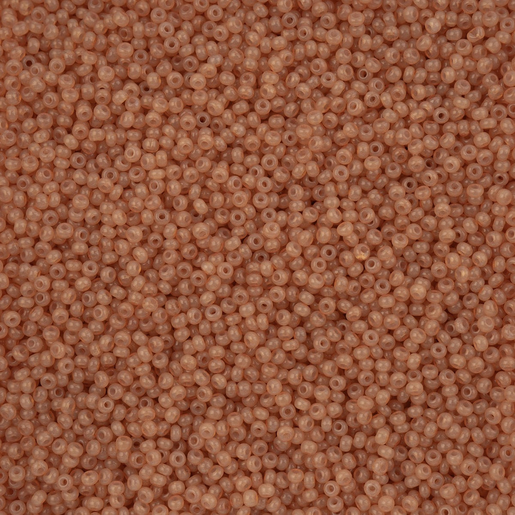 (Vial) Czech Seed Bead 11/0 Alabaster Light Brown Solgel