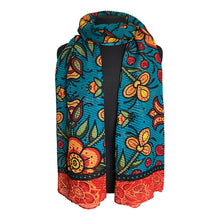 Load image into Gallery viewer, Eco Scarf - Prairie Beadwork by Justine Proulx
