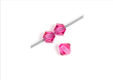 Load image into Gallery viewer, Preciosa Rondelle 6mm Fuchsia
