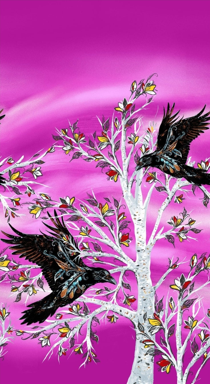 CAJ - 0002M - Raven Tree - Pink